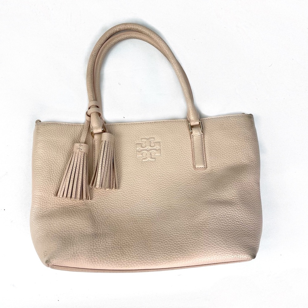 Tory Burch Small Thea Tote with Tassels in Sweet Melon